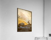 French Vintage Ski Poster for Mont-Blanc  Acrylic Print