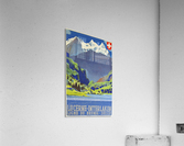 Swiss Alps Lucerne Interlaken Railway travel poster  Acrylic Print