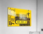 1939 University of Michigan Football Ticket Stub Remix Acrylic Print