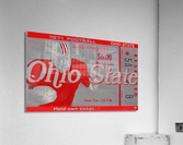 1971 Ohio State Ticket Stub Remix Acrylic Print