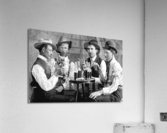 Found and Restored - My Dudes  - From an Antique Cabinet Card Acrylic Print