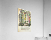 London Underground Kew Gardens poster  Acrylic Print