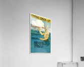 Central London vintage travel poster  Acrylic Print