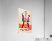 Hampton Court by Tram vintage poster  Acrylic Print