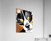 Black and Tan Chihuahua Portrait Illustration Acrylic Print