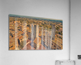 dizzy top view of Tuscany San Gimignano Acrylic Print