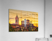  sunset on Italian medieval village Acrylic Print