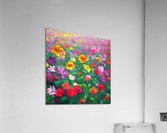 Flower garden Painting Acrylic Print