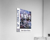 1967 Dallas Cowboys Retro Remix Football Art Acrylic Print
