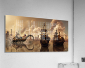 Steampunk harbor Acrylic Print