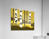 Birch Trees In Forest Abstract Landscape Acrylic Print