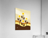 Abstract Flowers In Desert Sand Acrylic Print