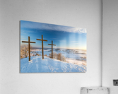 Summit Crosses in Winter Acrylic Print