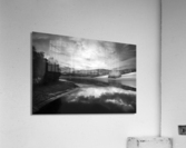 Clouds hang over a lake - Derbyshire - England Acrylic Print