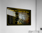 1955 Iowa Hawkeyes Basketball Schedule Art Acrylic Print