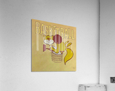 Vintage Minnesota Golden Gopher Basketball Art Acrylic Print