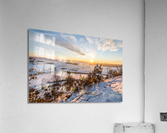 Snowy Winter Landscape Acrylic Print