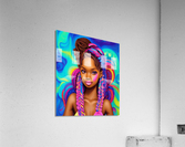 Dark Brown Skin Goddess Acrylic Print