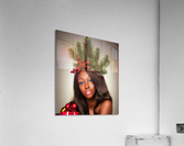 Intricately Rendered Dark Brown Skin Christma Acrylic Print