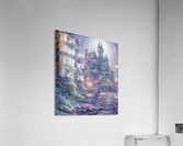 Whimsical Hyper Detailed Ice Castle Landscape Acrylic Print