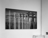 EstuaryPilons LRG BW Acrylic Print