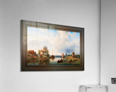 A Vast River Landscape With Windmills by Charles Leickert Remastered Xzendor7 Classical Fine Art Old Masters Reproductions Acrylic Print