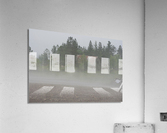 Barn in the fog  Acrylic Print