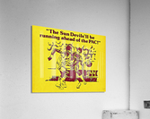 Retro Arizona State Basketball Art Remix Acrylic Print