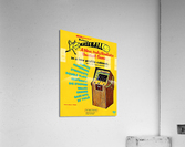 Retro Seventies Baseball Game Advertisement Acrylic Print