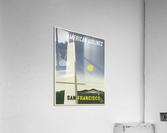 American Airlines To San Francisco vintage travel poster  Acrylic Print
