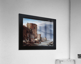 The City Wall of Haarlem in the Winter by Nicolaes Pieterszoon Berchem Remastered Xzendor7 Classical Fine Art Old Masters Reproductions Acrylic Print