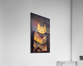 Cat in front of a Bonfire Acrylic Print