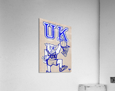 Retro Eighties Dunking Kentucky Wildcat Acrylic Print