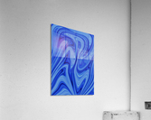 Blue and White Abstract Acrylic Print