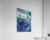 Purple and Green Abstract Acrylic Print