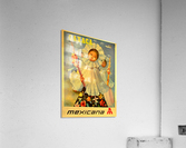 Oaxaca Mexico 1969 travel poster for Mexicana Airlines Acrylic Print
