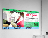 1981 Georgia vs. Tennessee  Acrylic Print