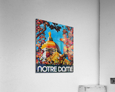 1976 Notre Dame Art Acrylic Print
