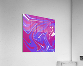 Wild Berry Acrylic Pour Acrylic Print