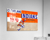 1970 throwback cleveland indians art  Acrylic Print