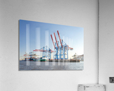 Harbor Cranes in Hamburg Acrylic Print