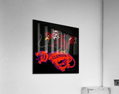 South Carolina Gamecock Whipping Clemson Tiger Cartoon Acrylic Print