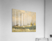 Rainbow and haystacks Acrylic Print