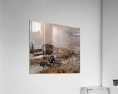 A woman in a carrige Acrylic Print