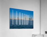 Lower Manhattan with boat  Acrylic Print