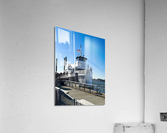 Lady Liberty Boat Acrylic Print