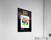 retro 80s golf video game art Acrylic Print