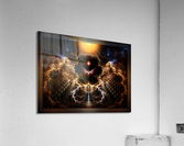 Fire Of Heaven Sci-Fi Fantasy Art Fractal Composition by Xzendor7 Acrylic Print