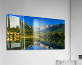 Capturing Maidens Serenity: A Breathtaking Shot of Fernies Majestic Mountains and Tranquil Maiden Lake Acrylic Print