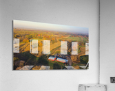 US ROCHESTER RED BARN TOWER SILOS CORN FIELD ROCH Acrylic Print